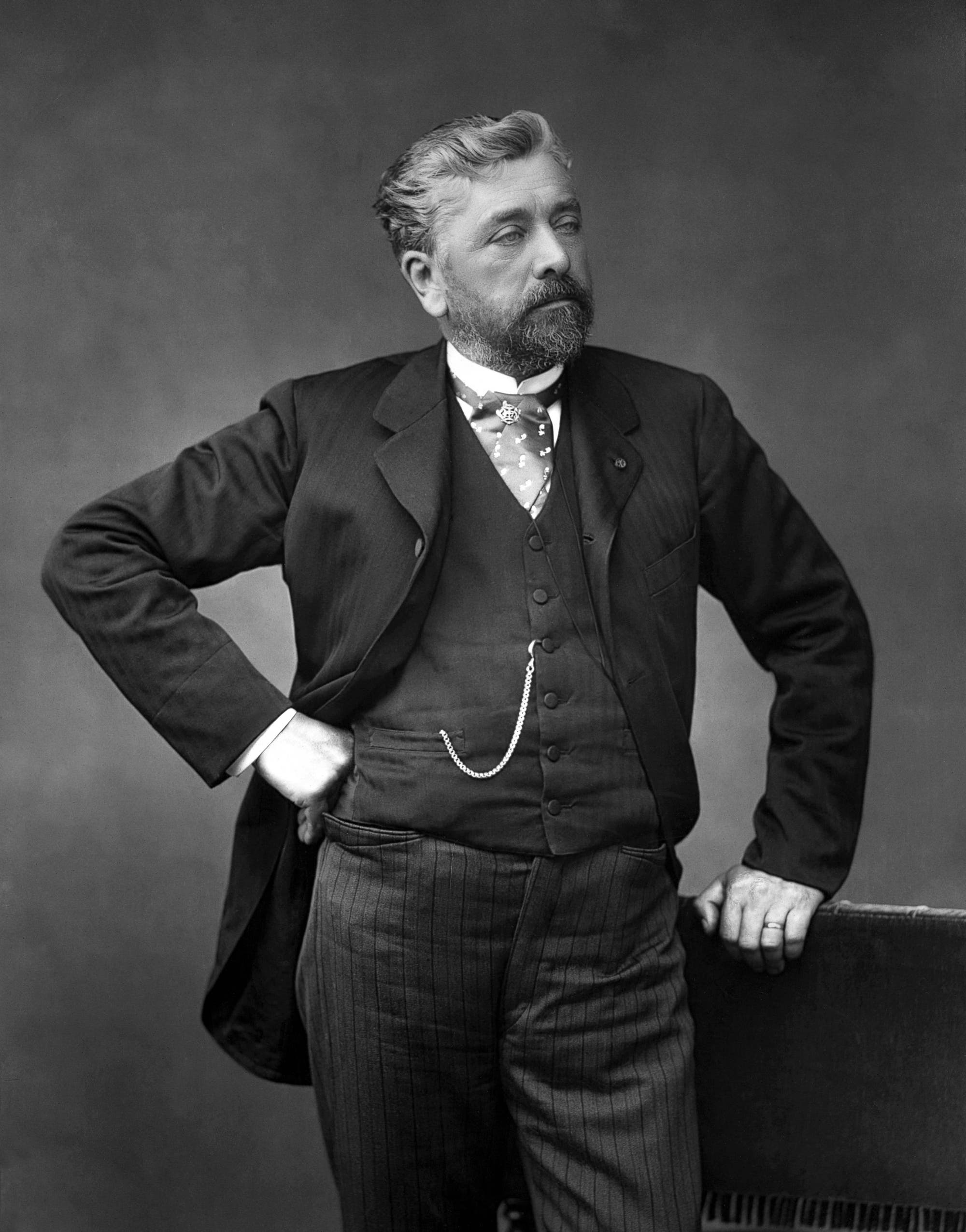 Porträtfotografie von Gustave Eiffel (1832–1923).