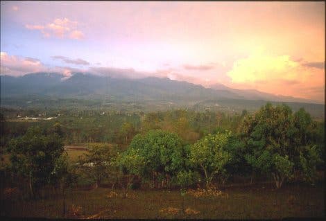 Untersuchungsgebiet Valle de General in Costa Rica