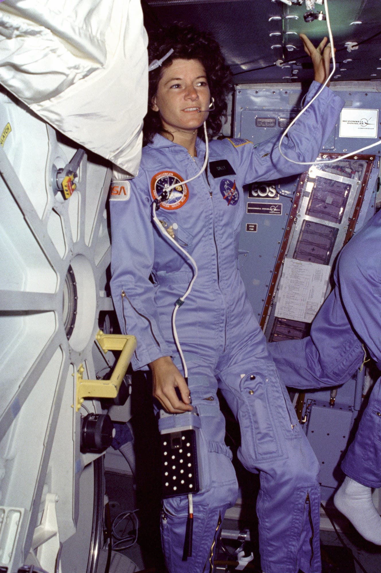 Sally Ride an Bord des US-Spaceshuttles Challenger