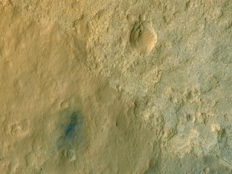 Curiosity aus der Sicht des Mars Reconnaissance Orbiters