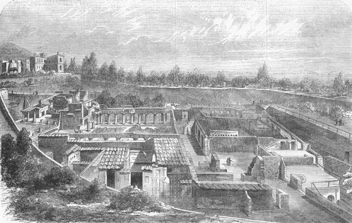 Herculaneum im Jahr 1855