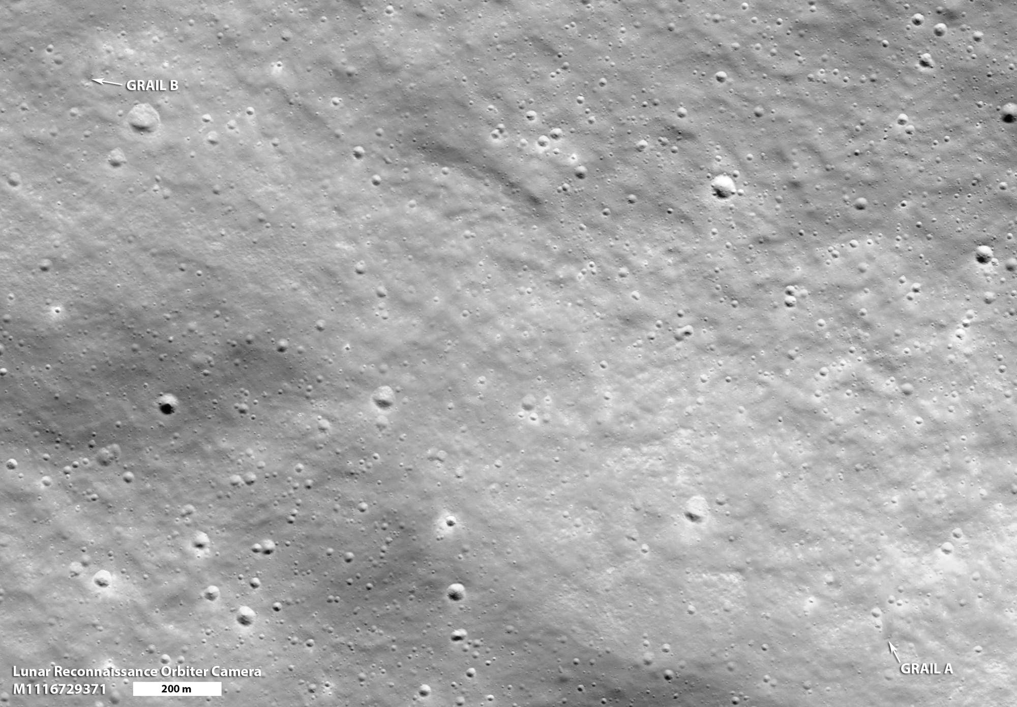 Die Einschlagkrater der beiden GRAIL-Mondsonden II