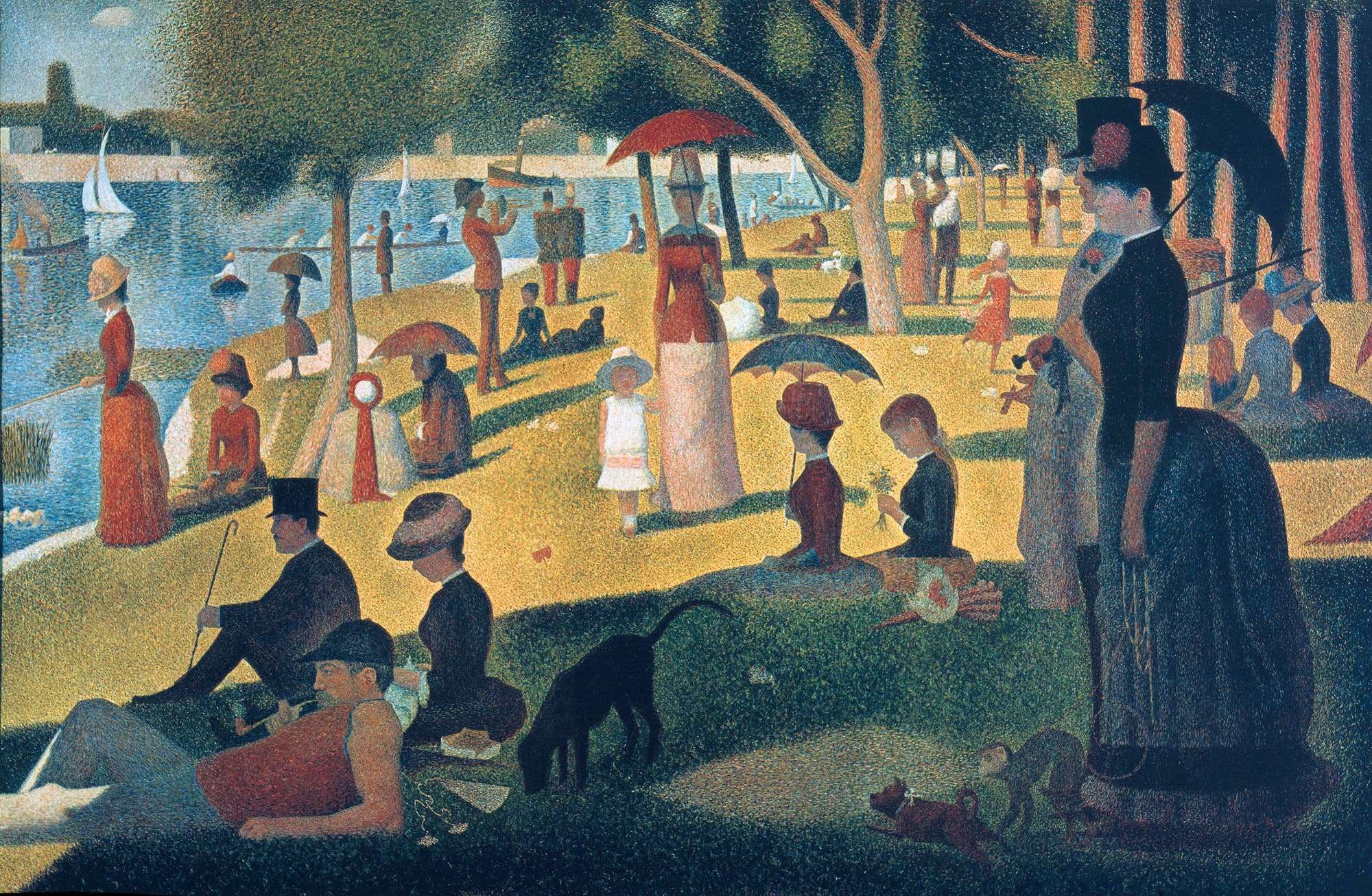 Georges Seurat: Ein Sonntagnachmittag auf der Ile de la Grande Jatte. 1885
