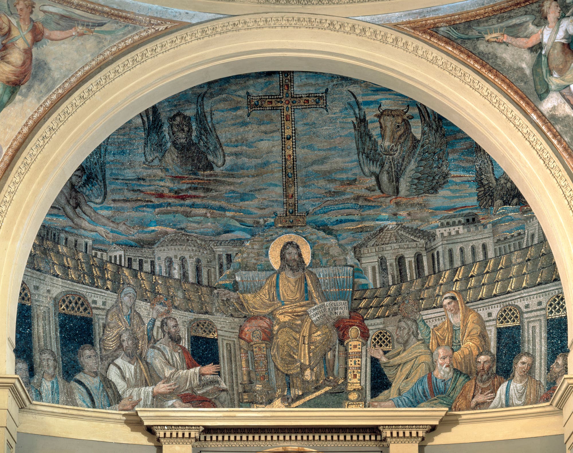 Apsismosaik in der Kirche Santa Pudenziana in Rom.