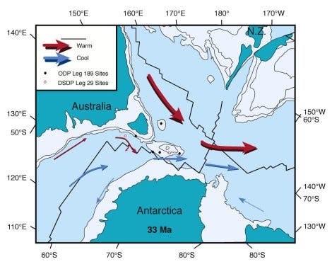 Meeresströmungen um Antarktis