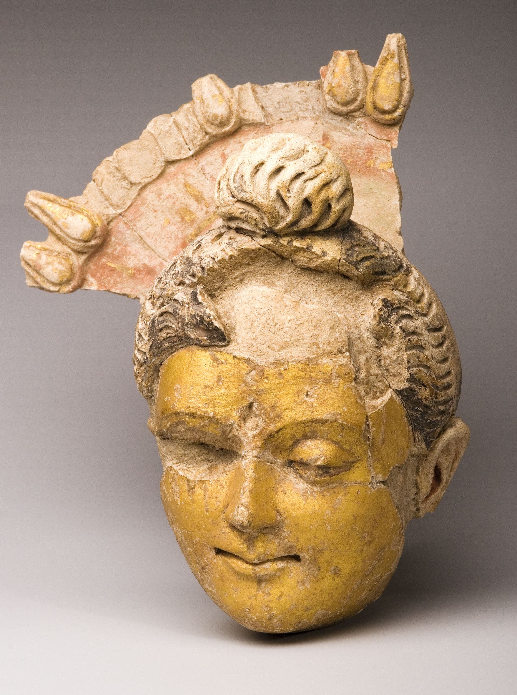 Usbekischer Buddha-Kopf