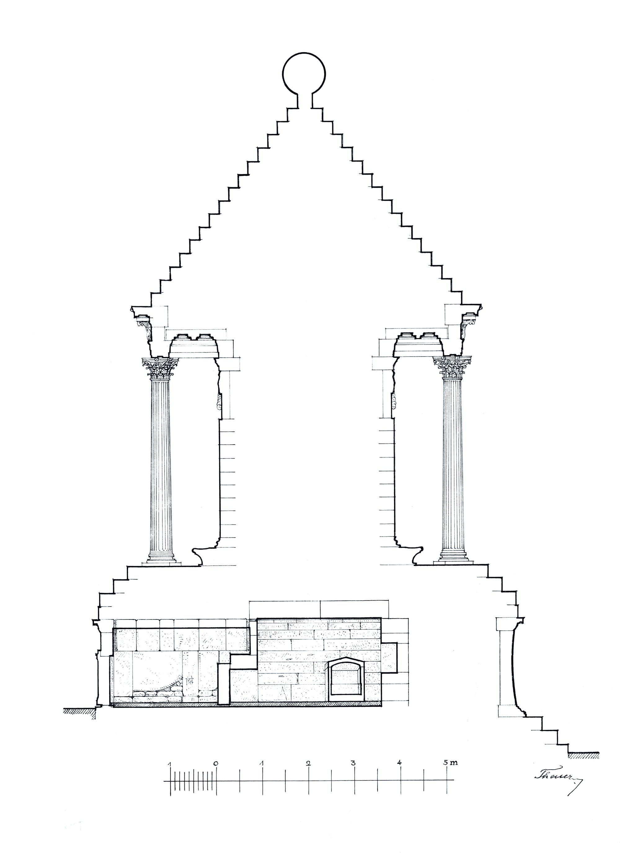 Rekonstruktion des Oktogons von Ephesos