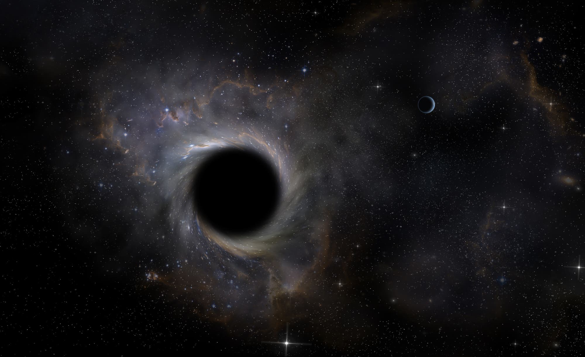 Schwarzes Loch (künstlerische Darstellung)
