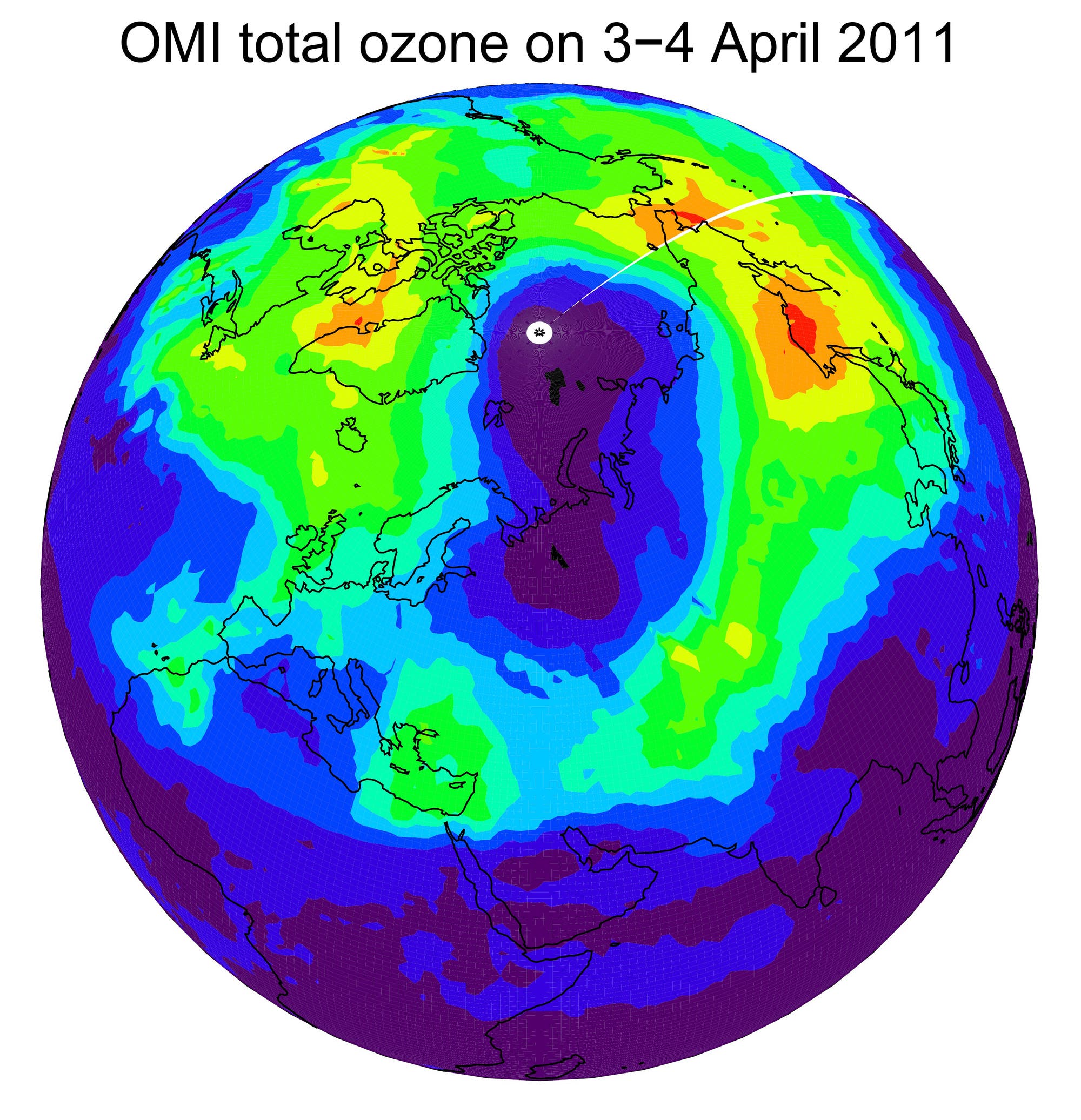 Arktisches Ozonloch 2011