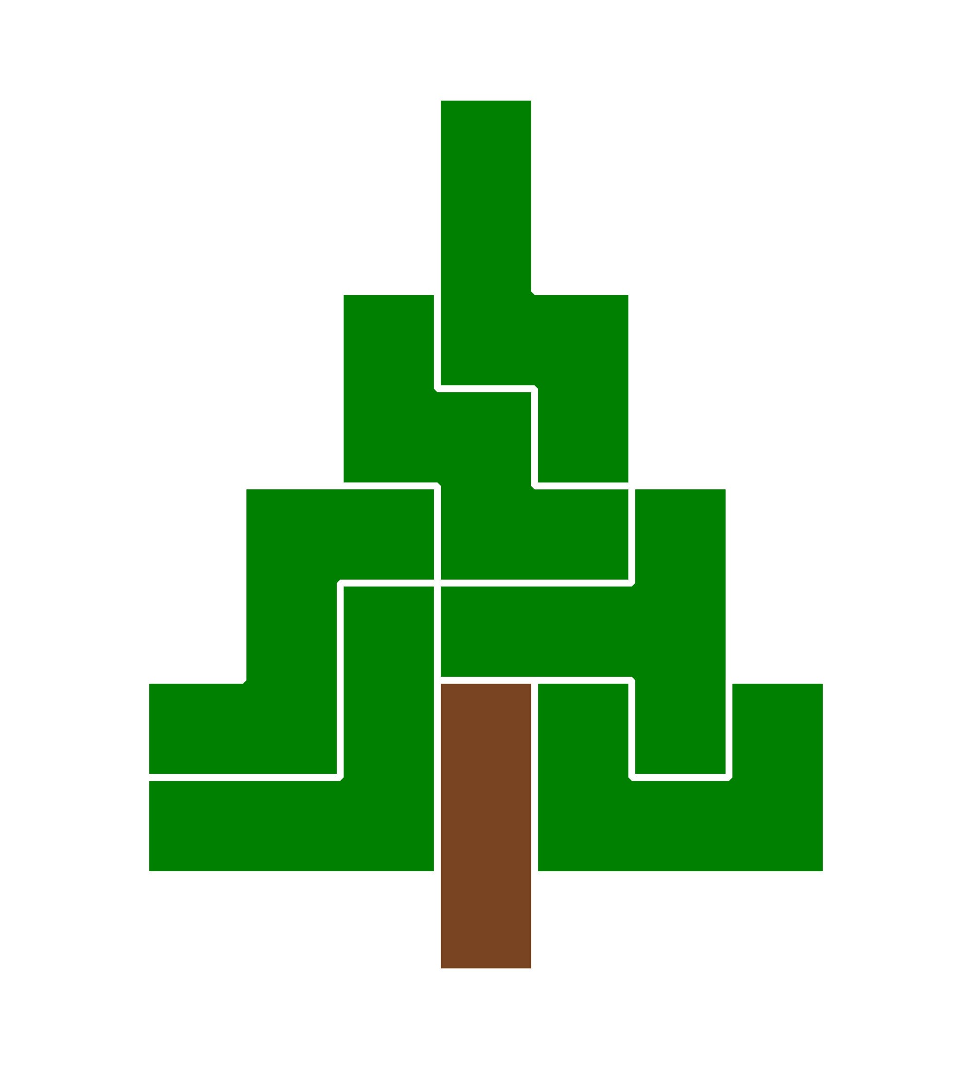 Tanne aus Pentominos