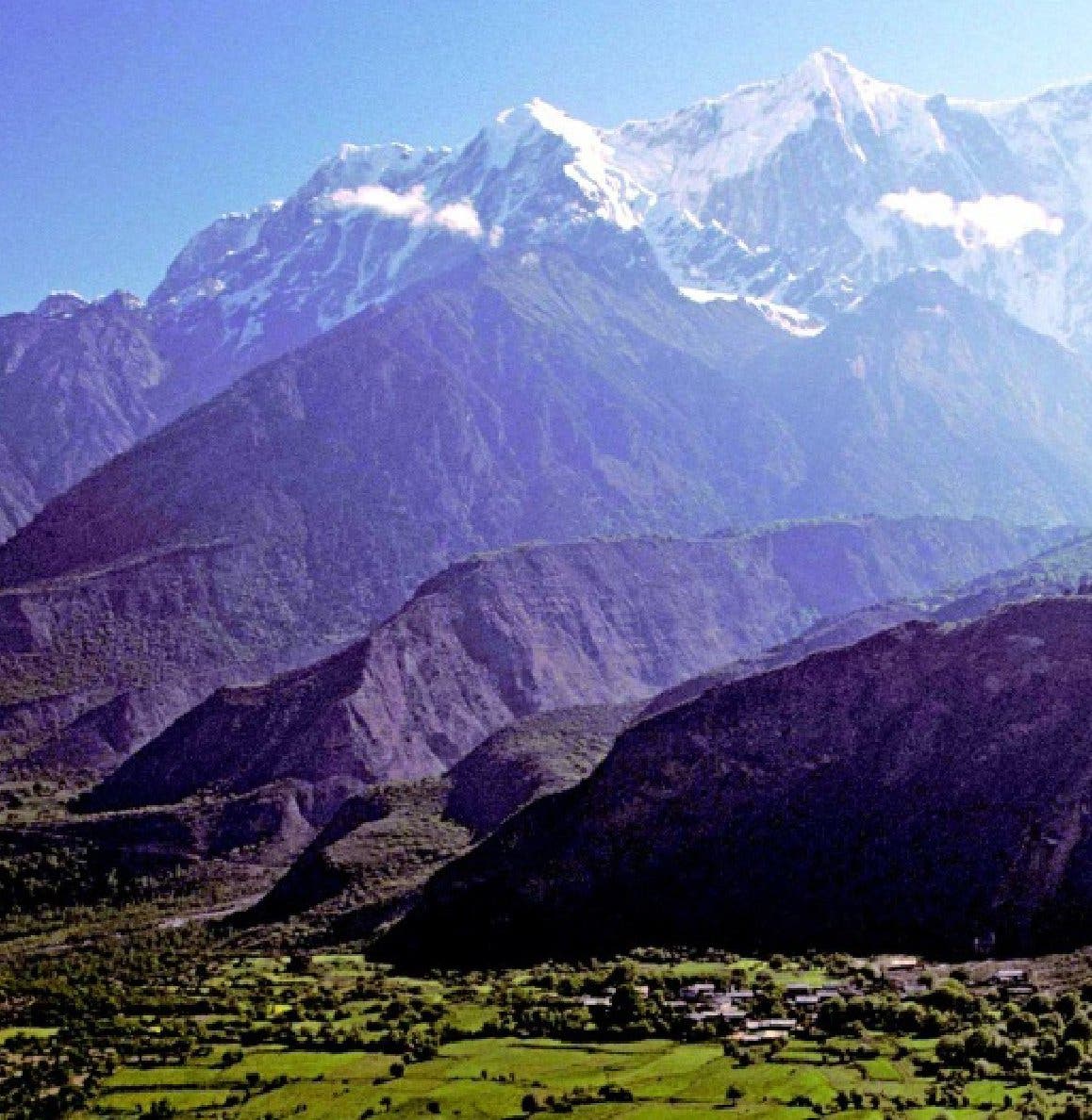 Übergang vom Tibet-Plateau in den Himalaja