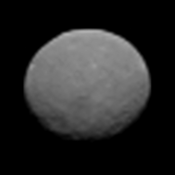 Zwergplanet Ceres am 25. Januar 2015 (Aufnahmen der Raumsonde Dawn)