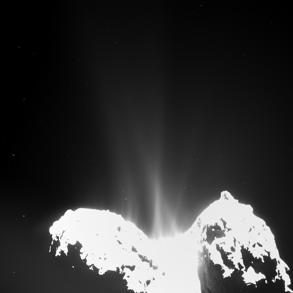 Die Aktivität des Kometen 67P am 10. September 2014