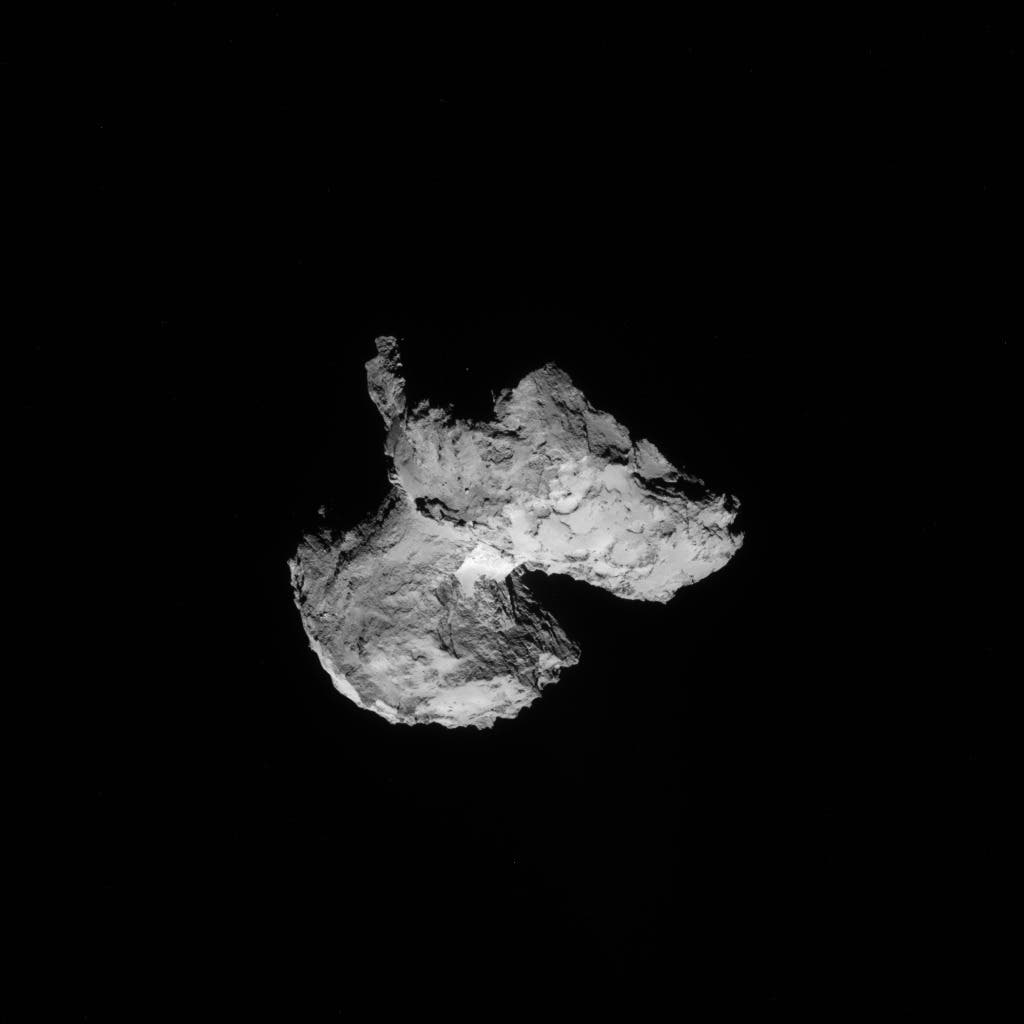 Komet 67P am 12. August 2014, gesehen mit der Navigationskamera