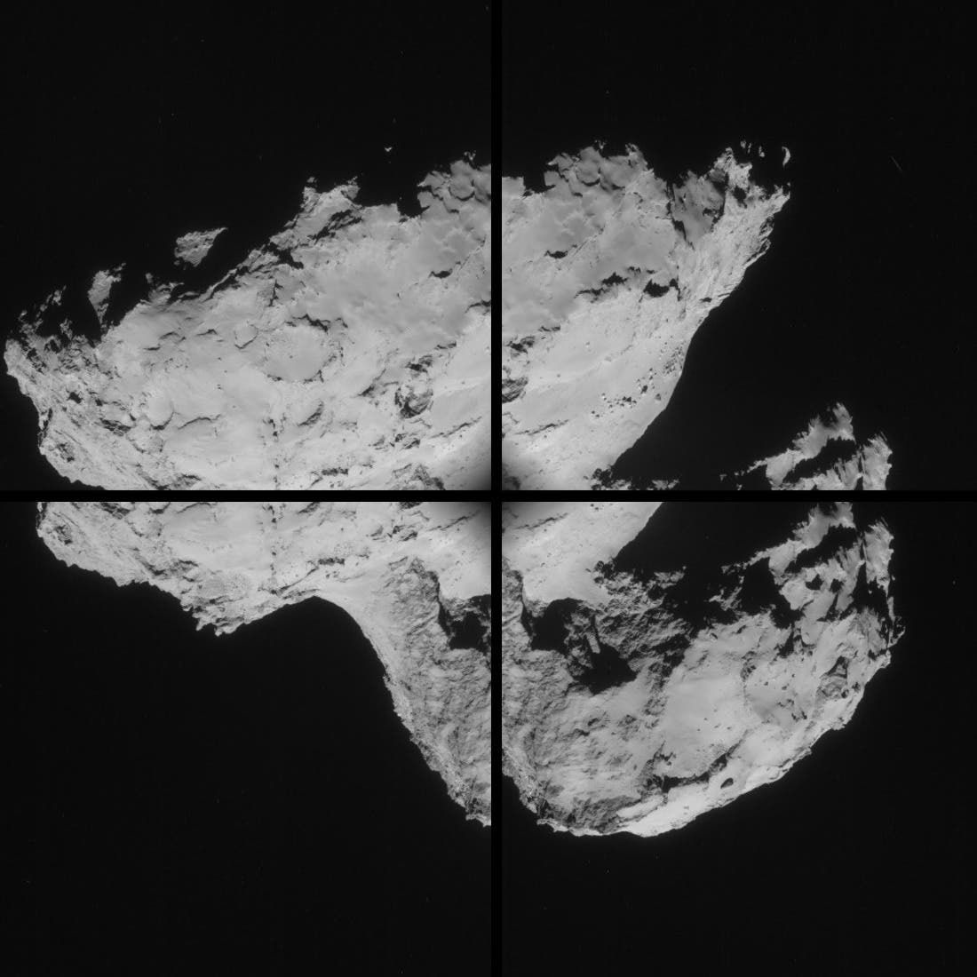 Der Kern des Kometen 67P/Tschurjumow-Gerasimenko am 31. August 2014