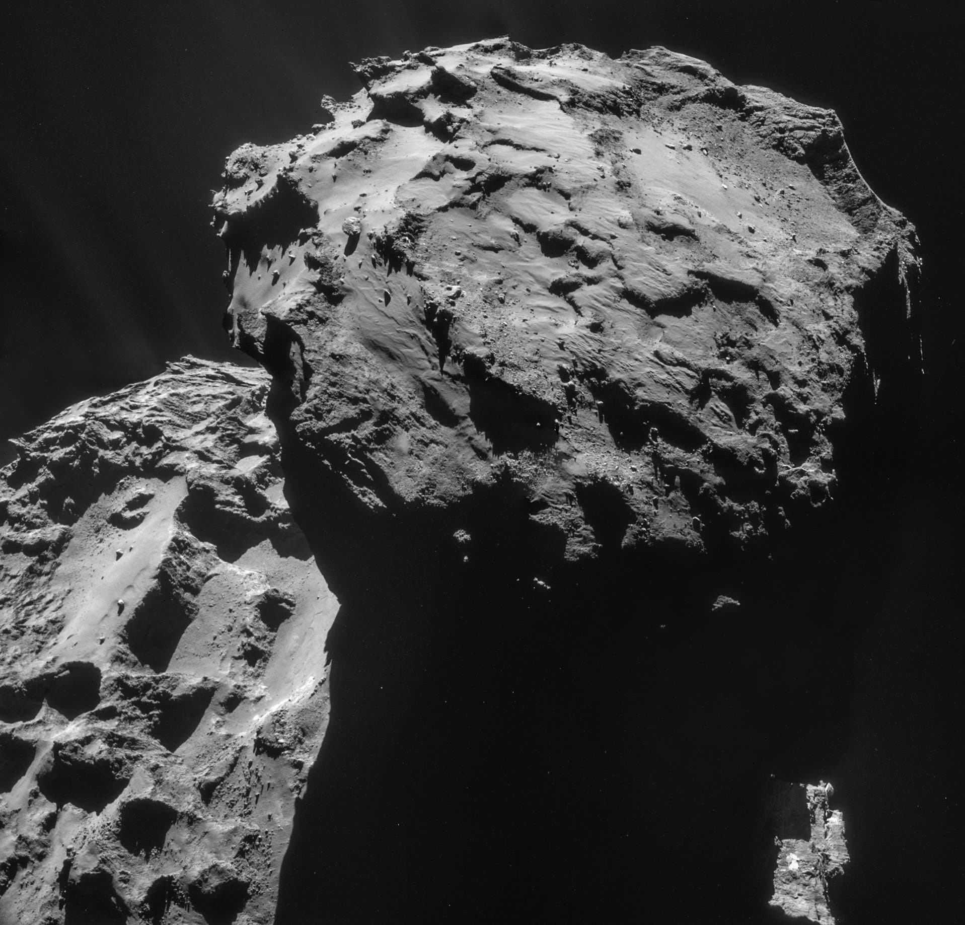 Komet 67P am 7. Dezember 2014 (Aufnahme der Navigationskamera)