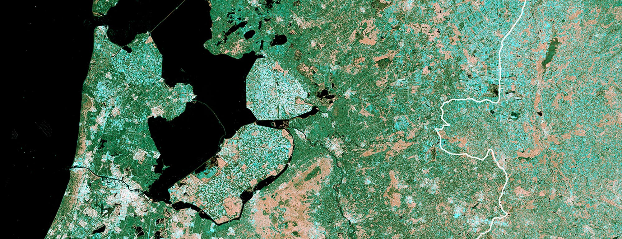 Flevopolder in den Niederlanden ist die größte künstliche Insel