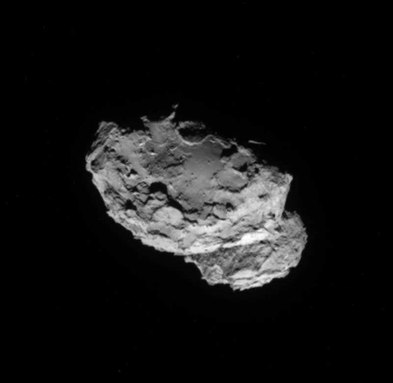 Der Kern des Kometen 67P/Tschurjumow-Gerasimenko am 4. August 2014