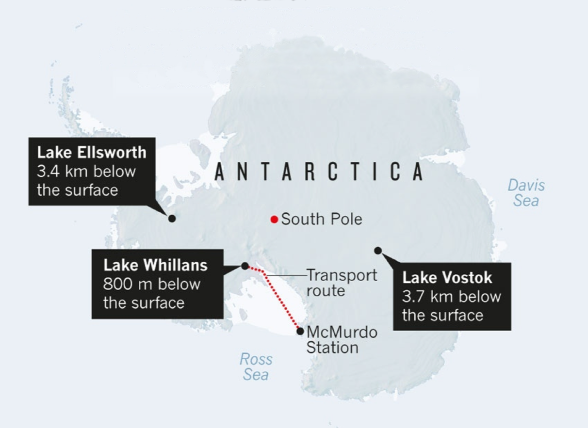 Eisseen in der Antarktis