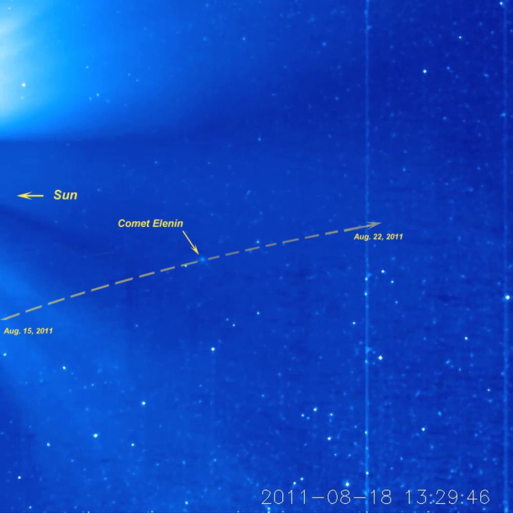 Sonnensonde Stereo-B beobachtet Komet Elenin