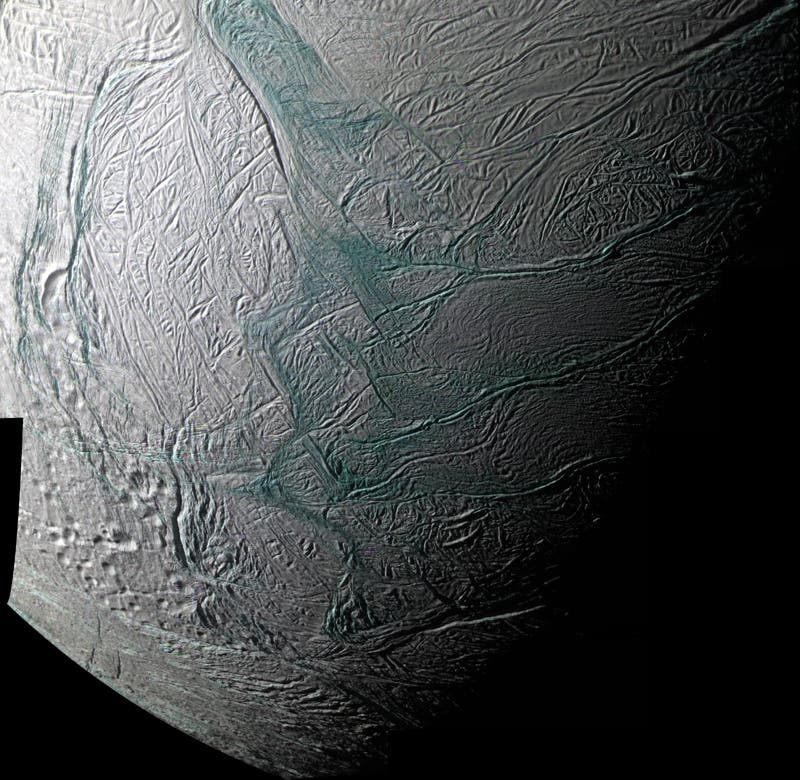 Der Südpol von Enceladus