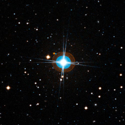 Der Stern HD&nbsp;10180 im Sternbild Kleine Wasserschlange