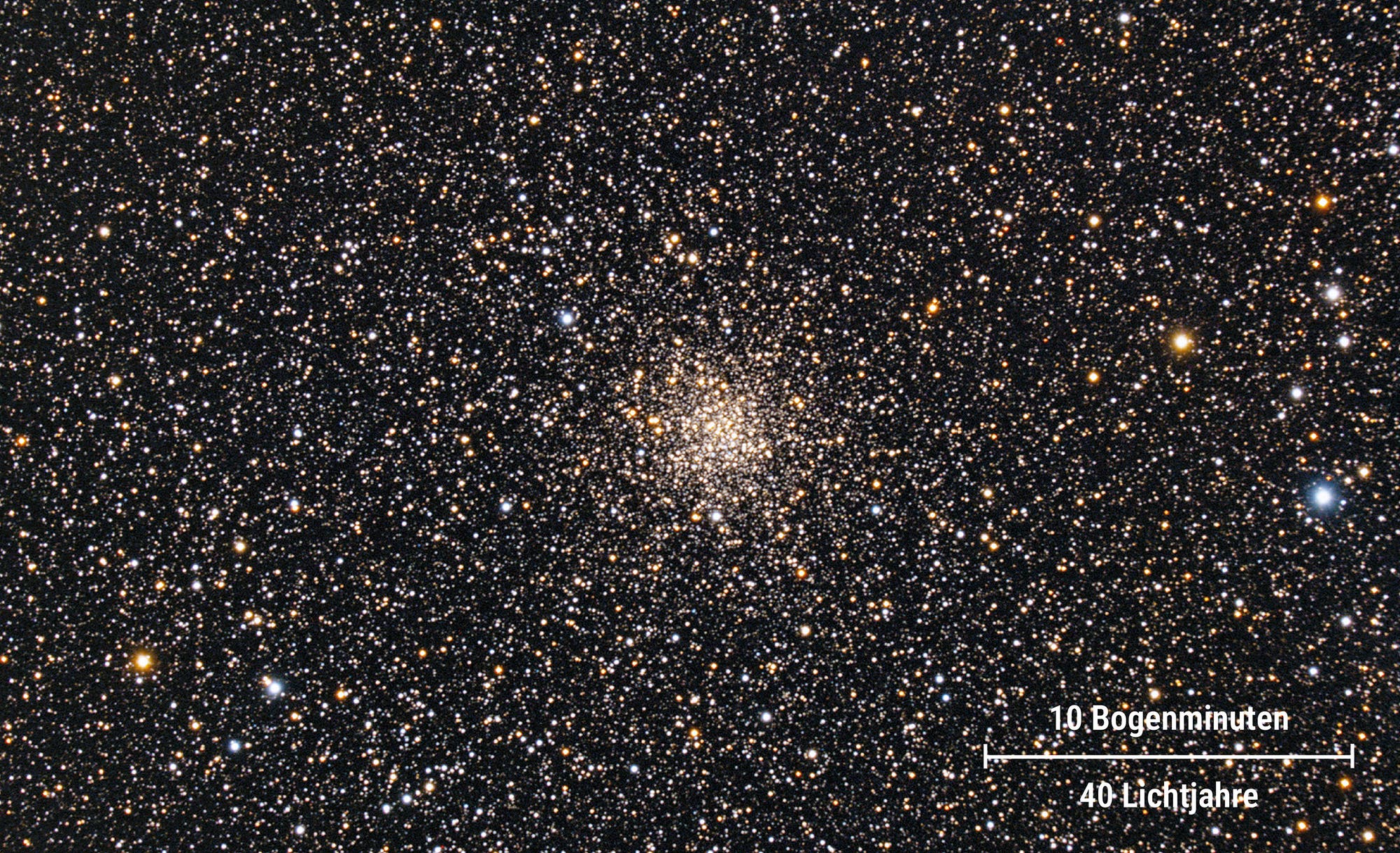 Astrofoto des Kugelsternhaufens Messier 71