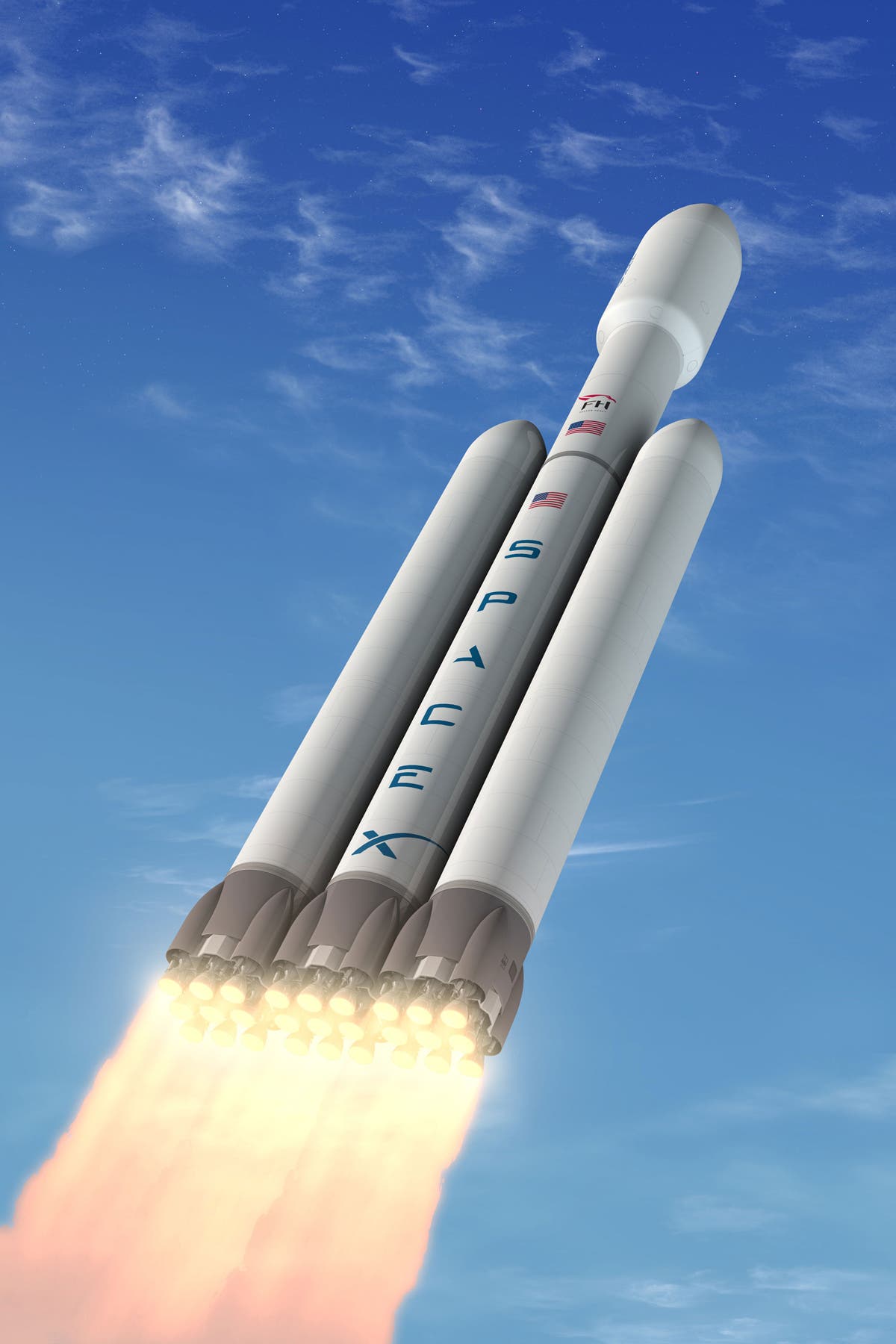 Schwerlastrakete Falcon Heavy