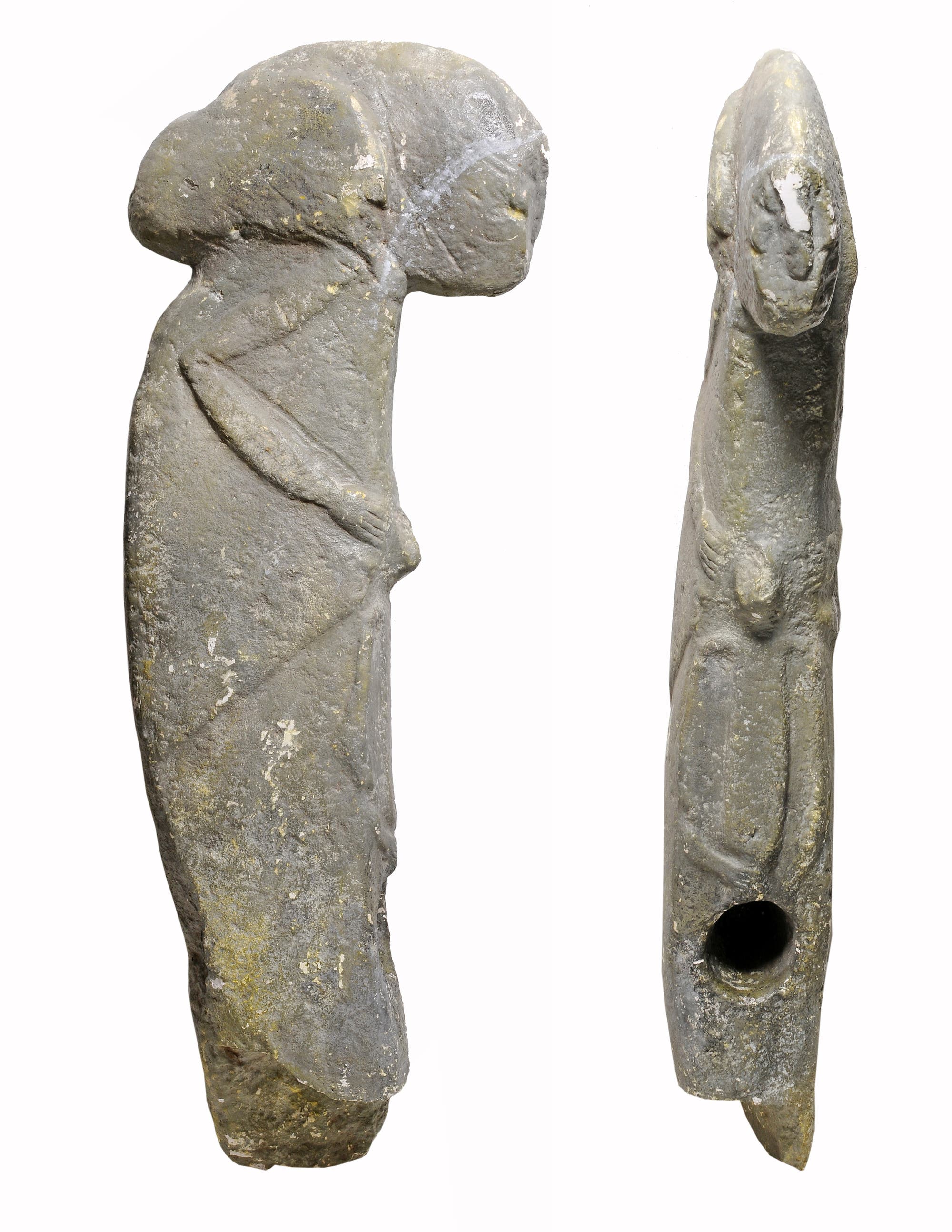 So genannte Kilisik-Skulptur aus der Südosttürkei. Die Figur ähnelt einem Hammer.