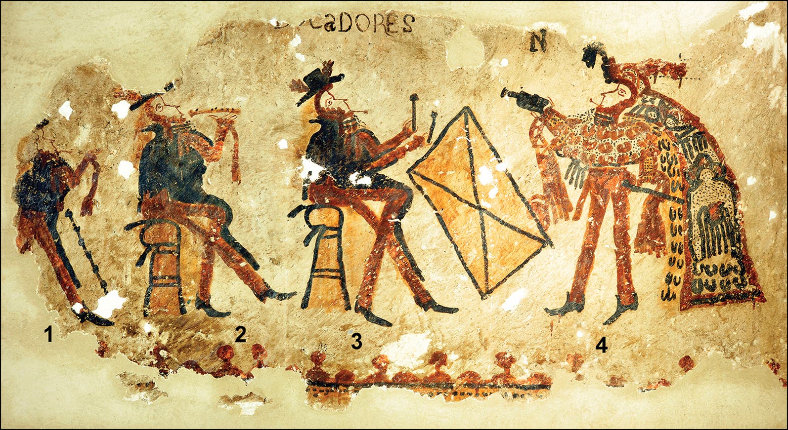 Maya-Wandgemälde aus der Kolonialzeit
