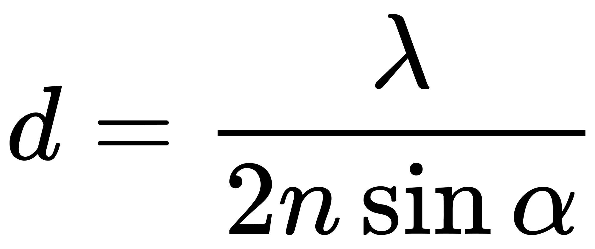 Formel für das Abbe-Limit