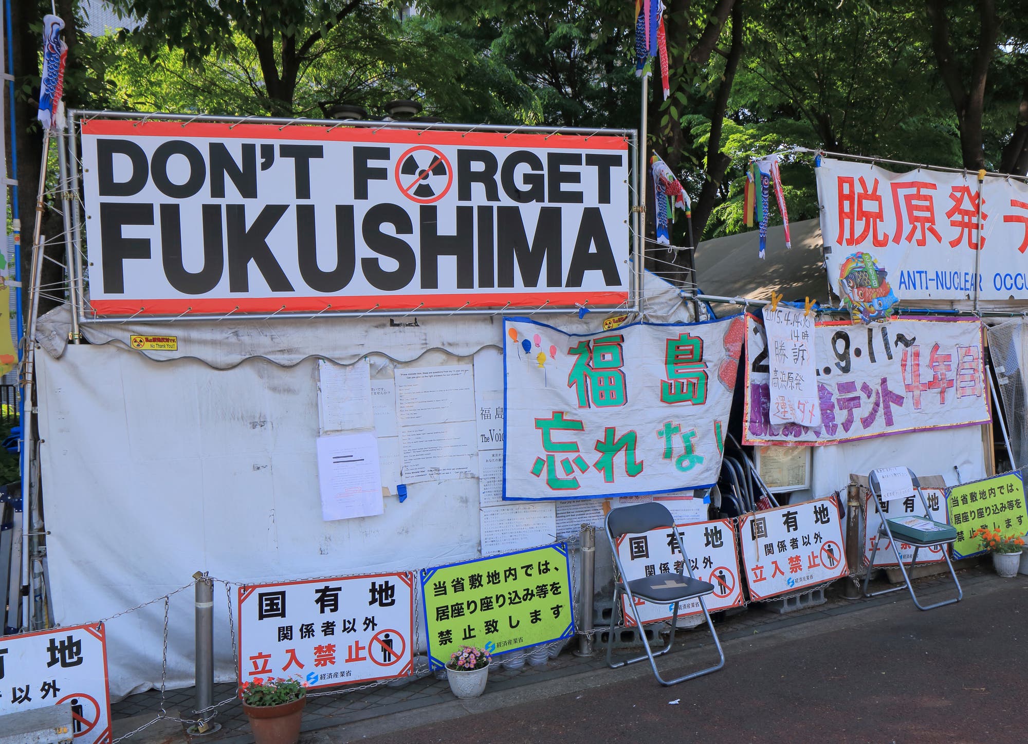 Protest gegen Kernkraft in Tokio nach der Fukushima-Katastrophe