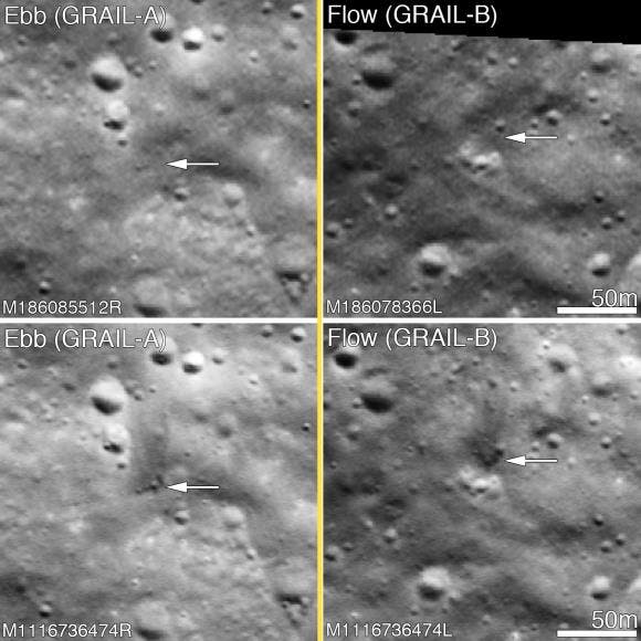 Die Einschlagkrater der beiden GRAIL-Mondsonden I