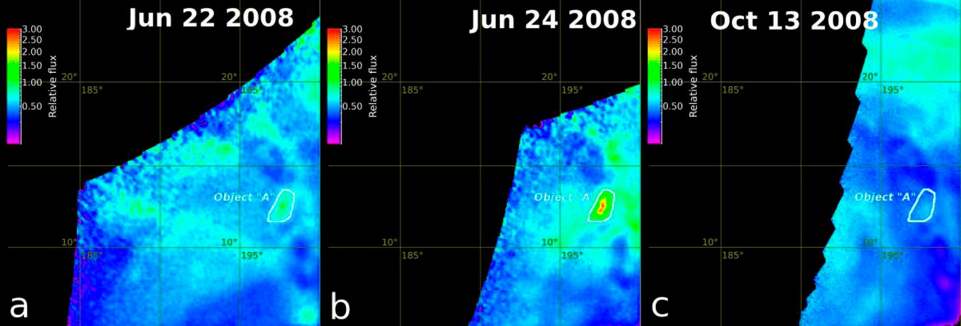 Die thermische Anomalie "Object A" in Ganiki Chasma