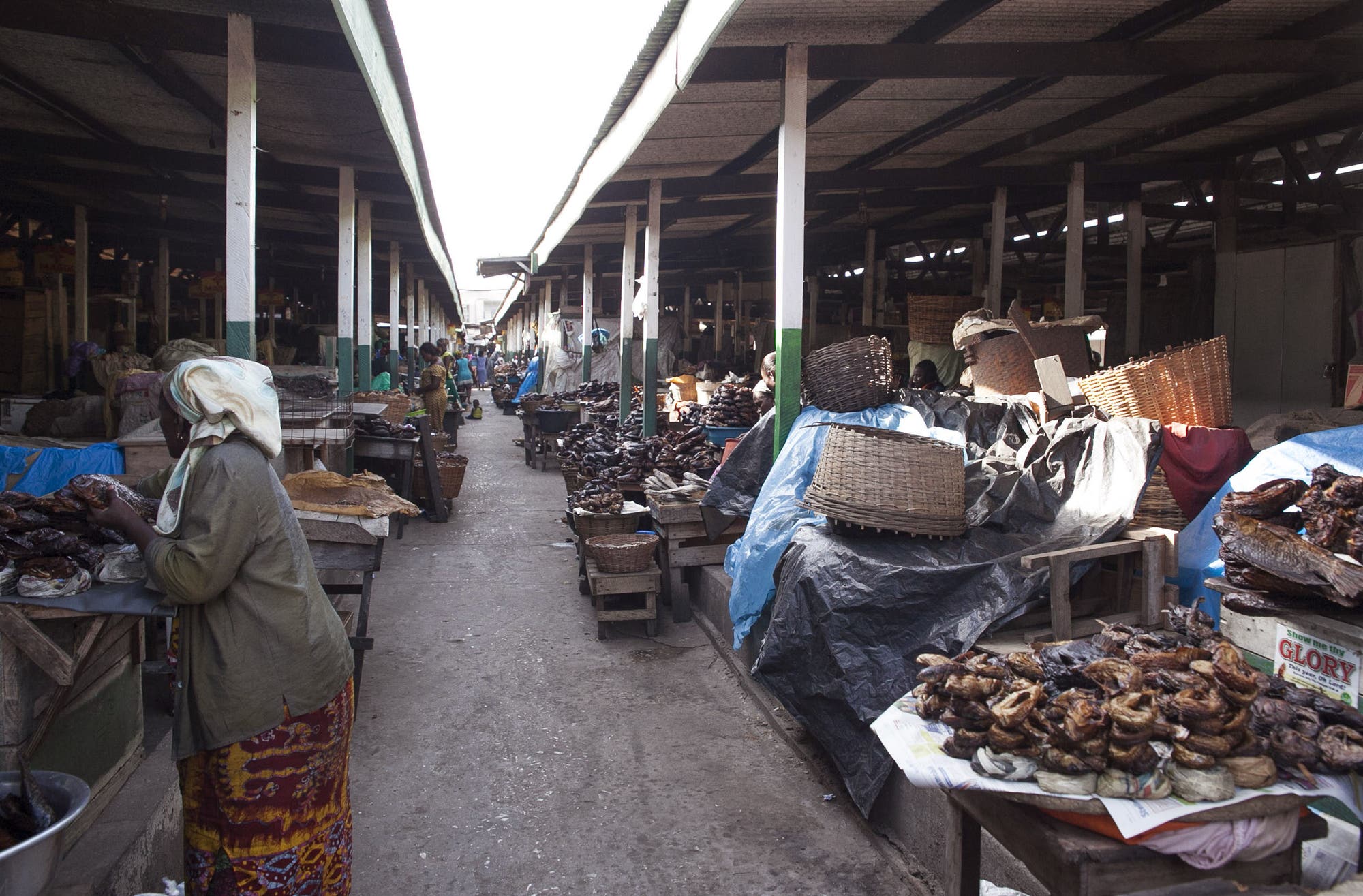 Markt für Bushmeat in Accra, Ghana