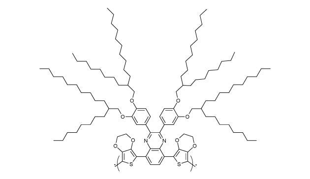 Struktur eines substituierten Poly-EDOT-Chinoxalins