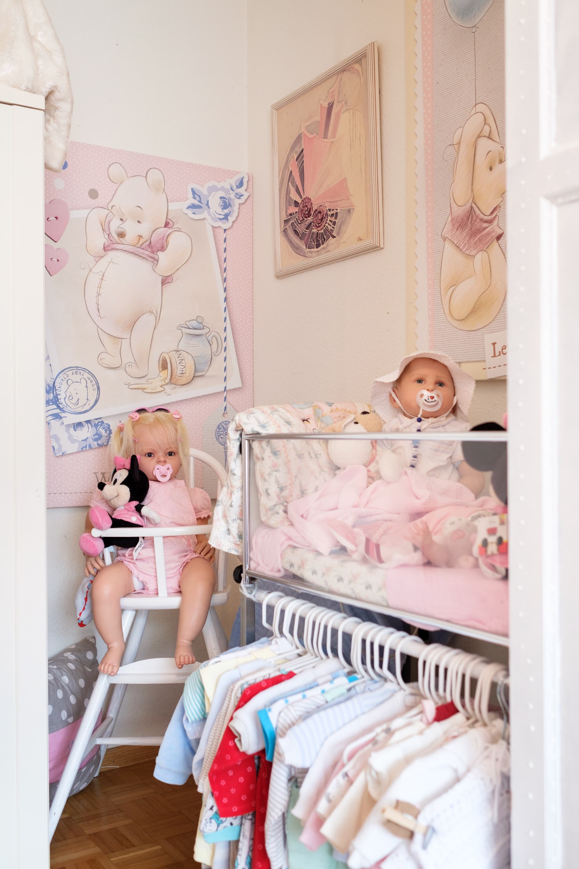 Blick in die Nursery; so nennen Fans von Baby-Puppen die Räume für ihre Schätze.