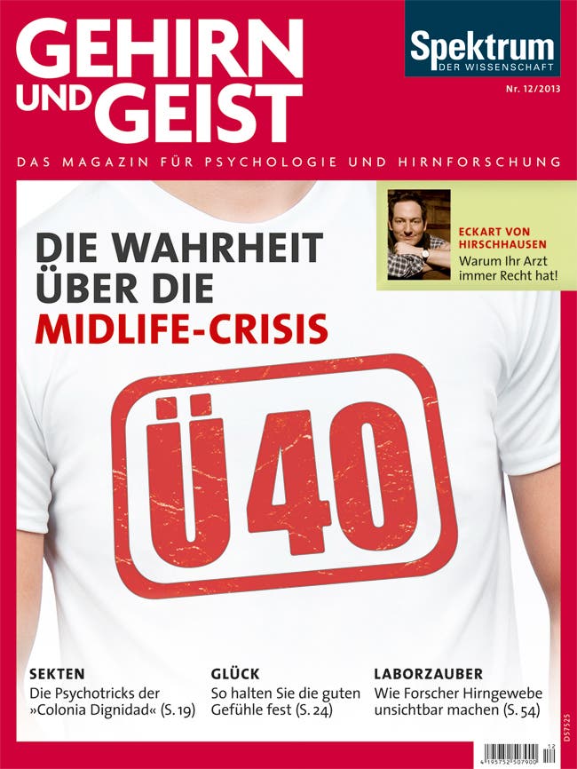 Aus "Gehirn und Geist" 12/2013 <br><a href="https://www.spektrum.de/artikel/1065440" target="_blank">Kostenloses Probeheft</a>