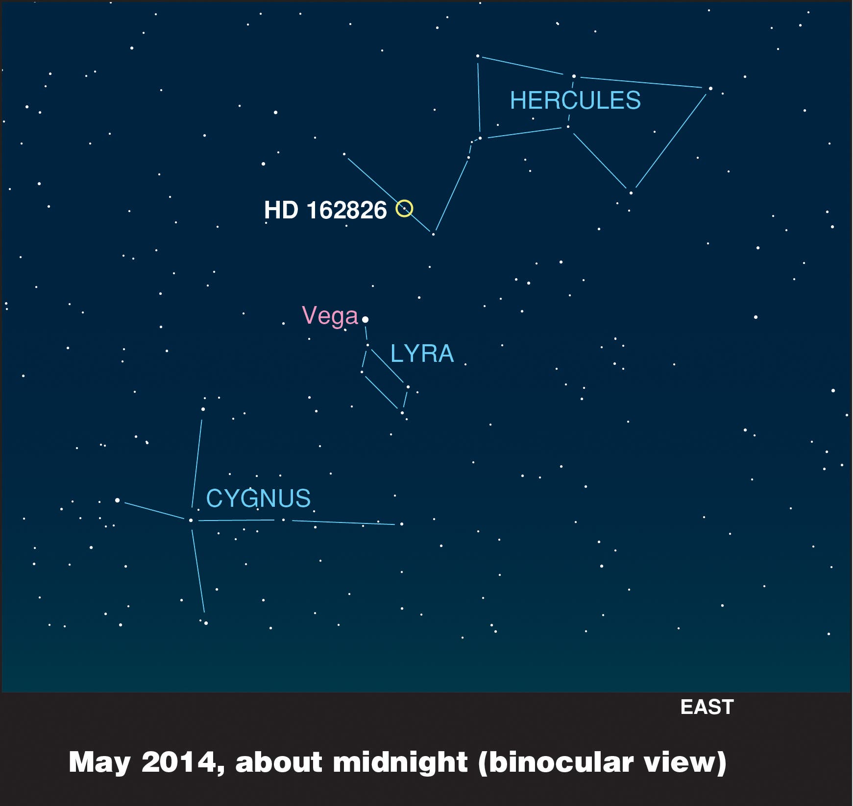 Der Stern HD 162826 im Sternbild Herkules (Übersichtskarte)
