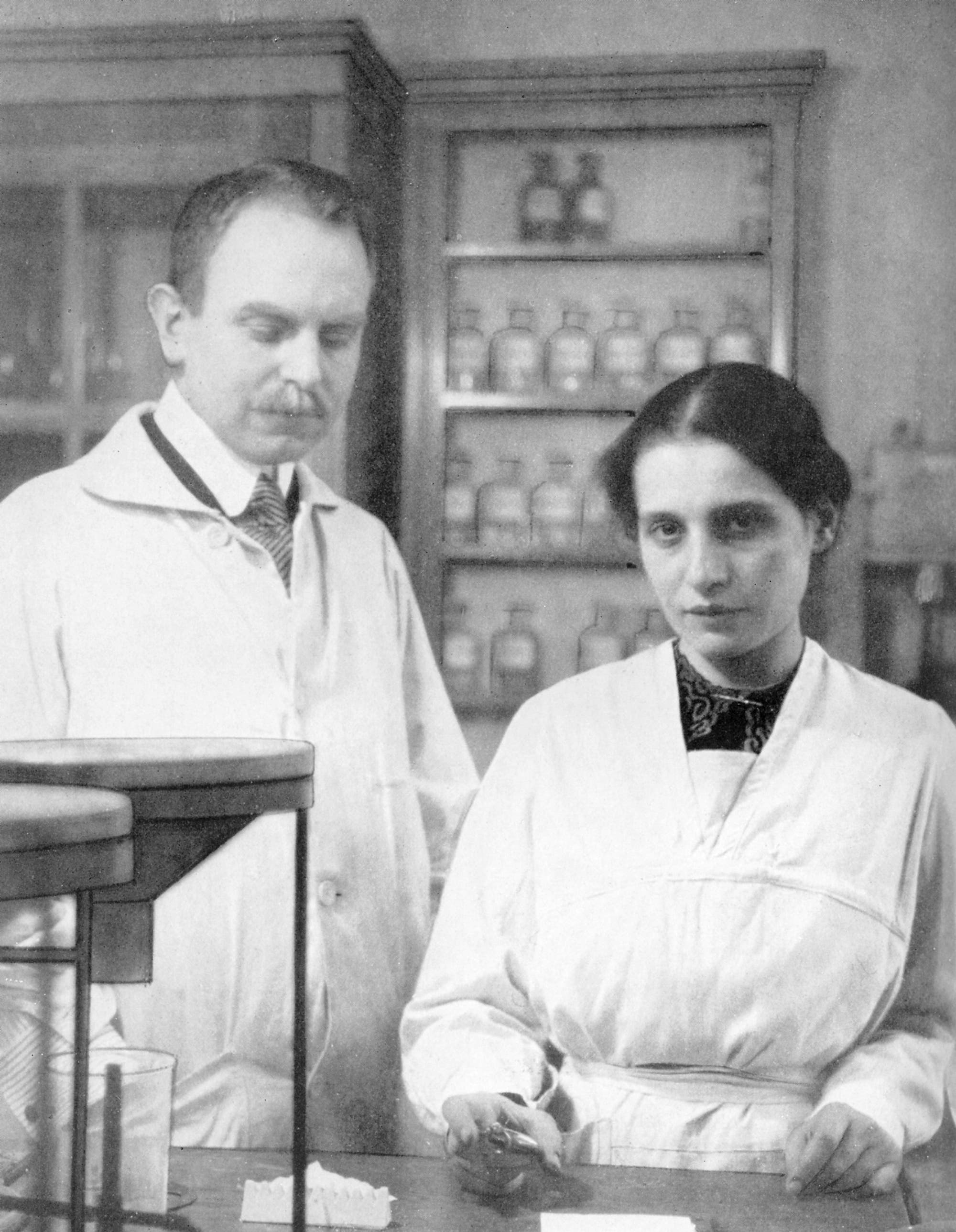 Lise Meitner und Otto Hahn