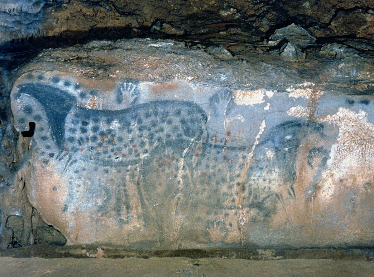 Steinzeitliche Höhlenmalerei