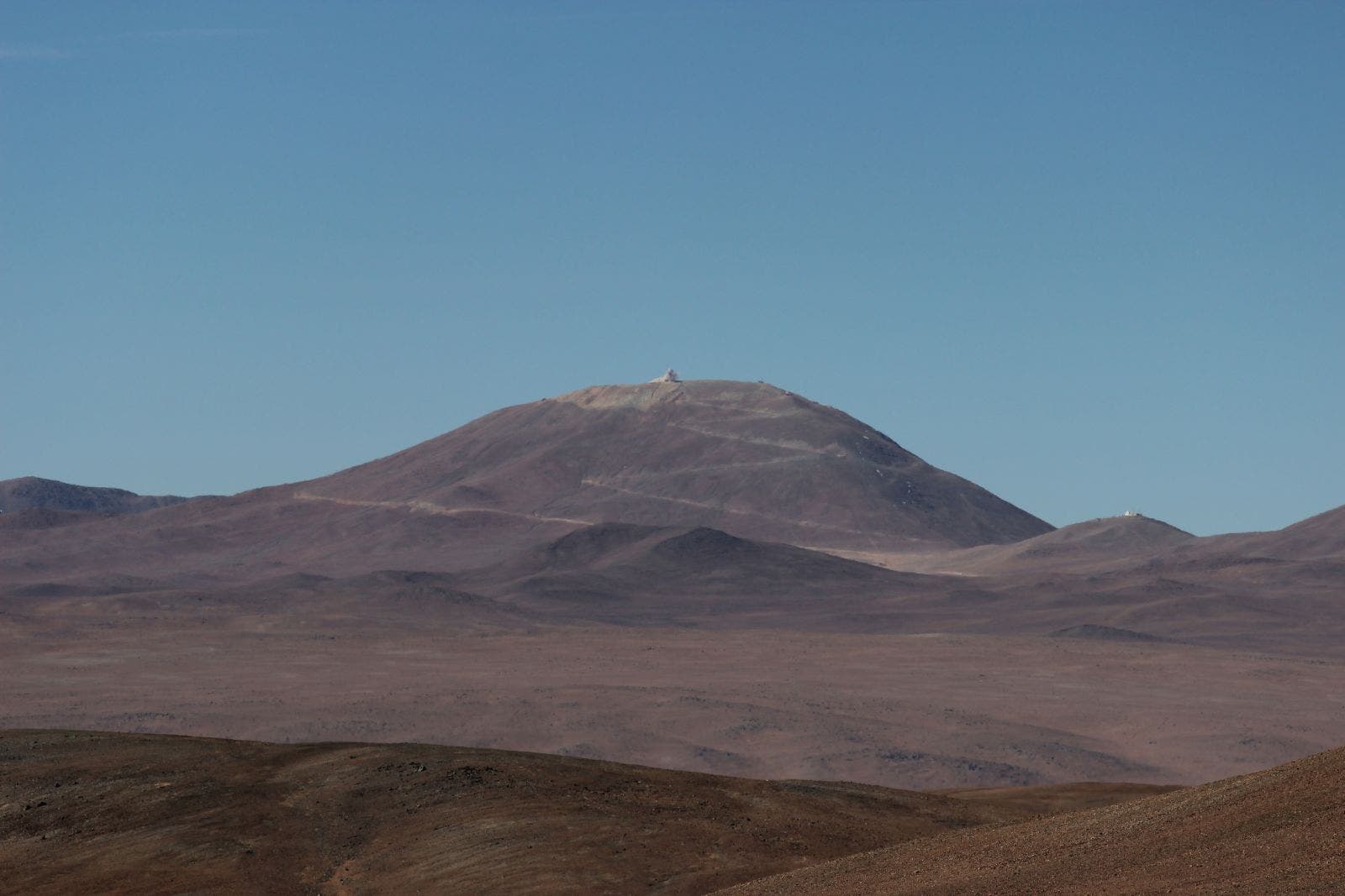 Sprengung auf dem Cerro Armazones