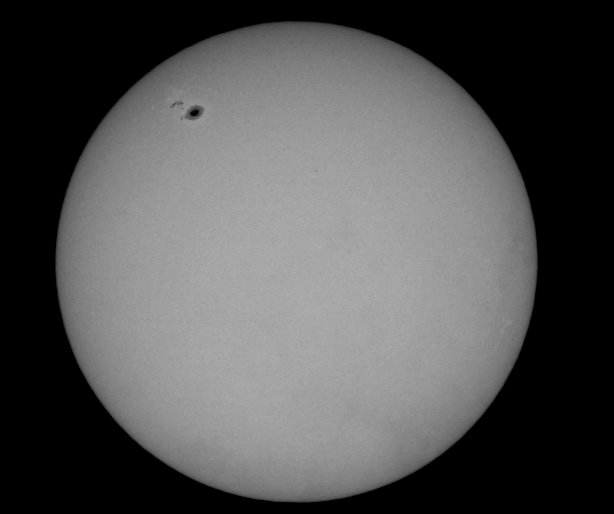 Die Sonne am 11. April 2016 (Aufnahme im Weißlicht)