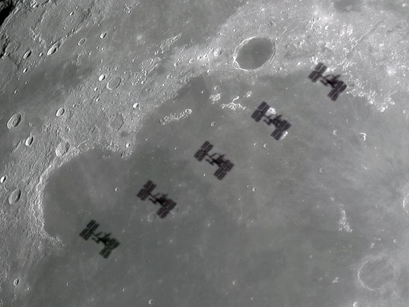 ISS-Mondtransit
