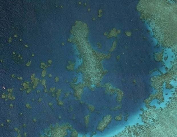 Keine Vegetationsmuster an der Küste von Cairns, Australien