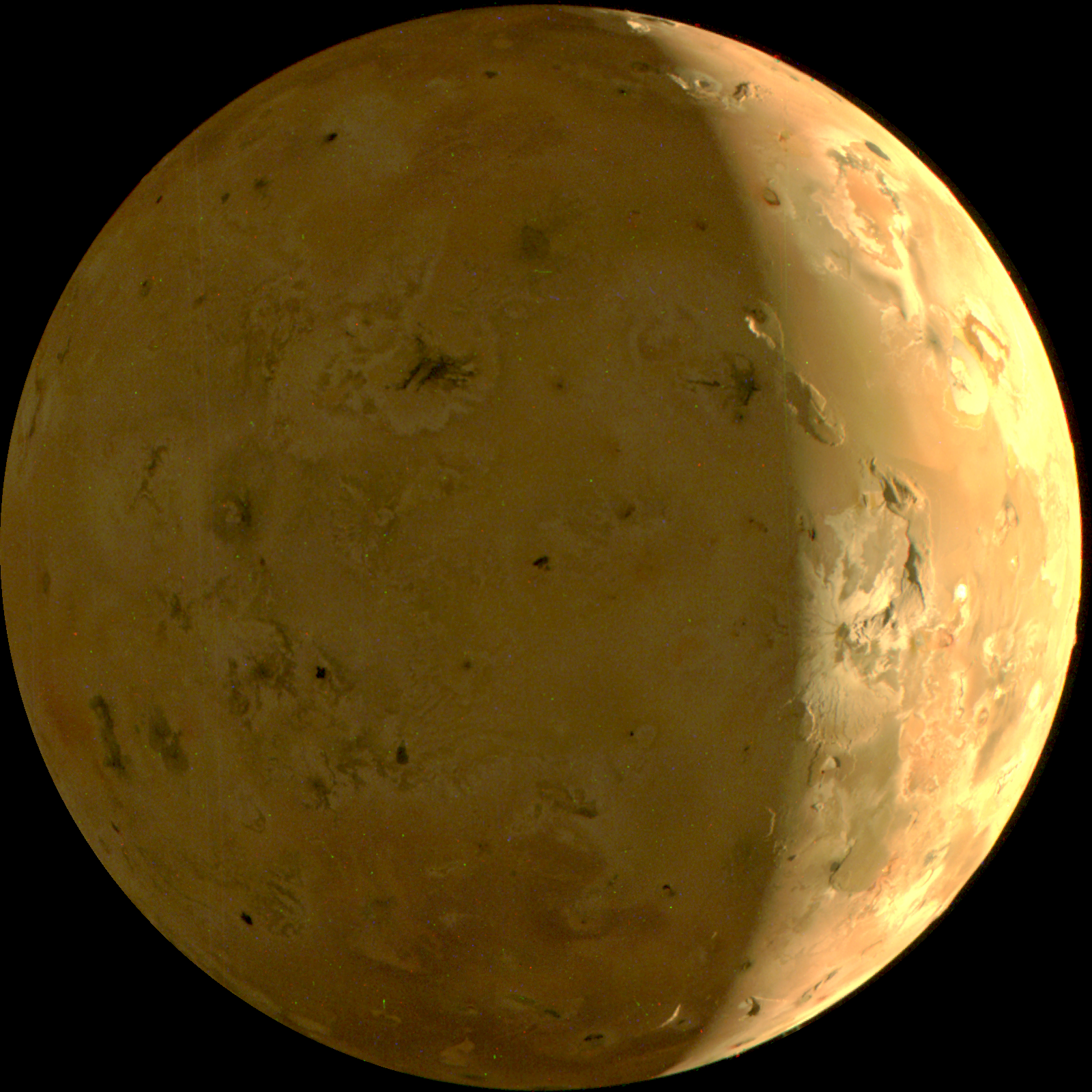 Vulkanmond Io am 3. Februar 2024 (Aufnahme der Raumsonde Juno)