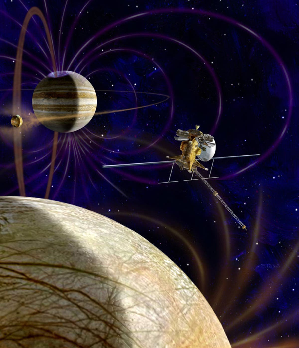 Jupitermond Europa im Fokus einer Raumsonde der NASA
