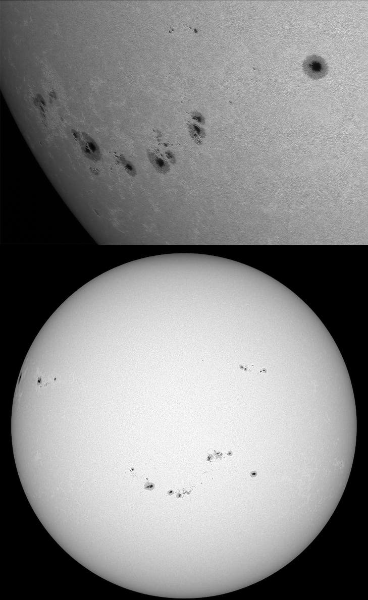 Sonnenflecken am 25. Oktober 2024