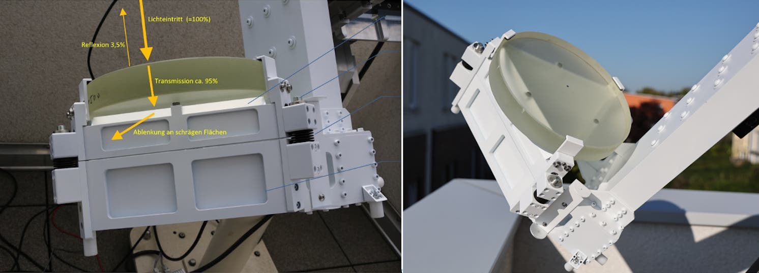 Mechanische Ausführung der Spiegelzelle des Sonnenteleskops