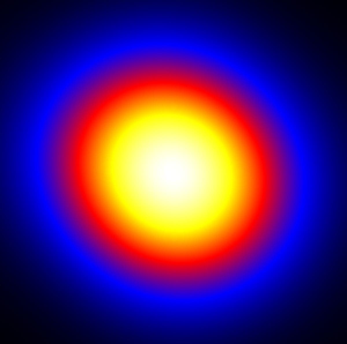 Unaufgelöste Aufnahme des Quasars 3C196